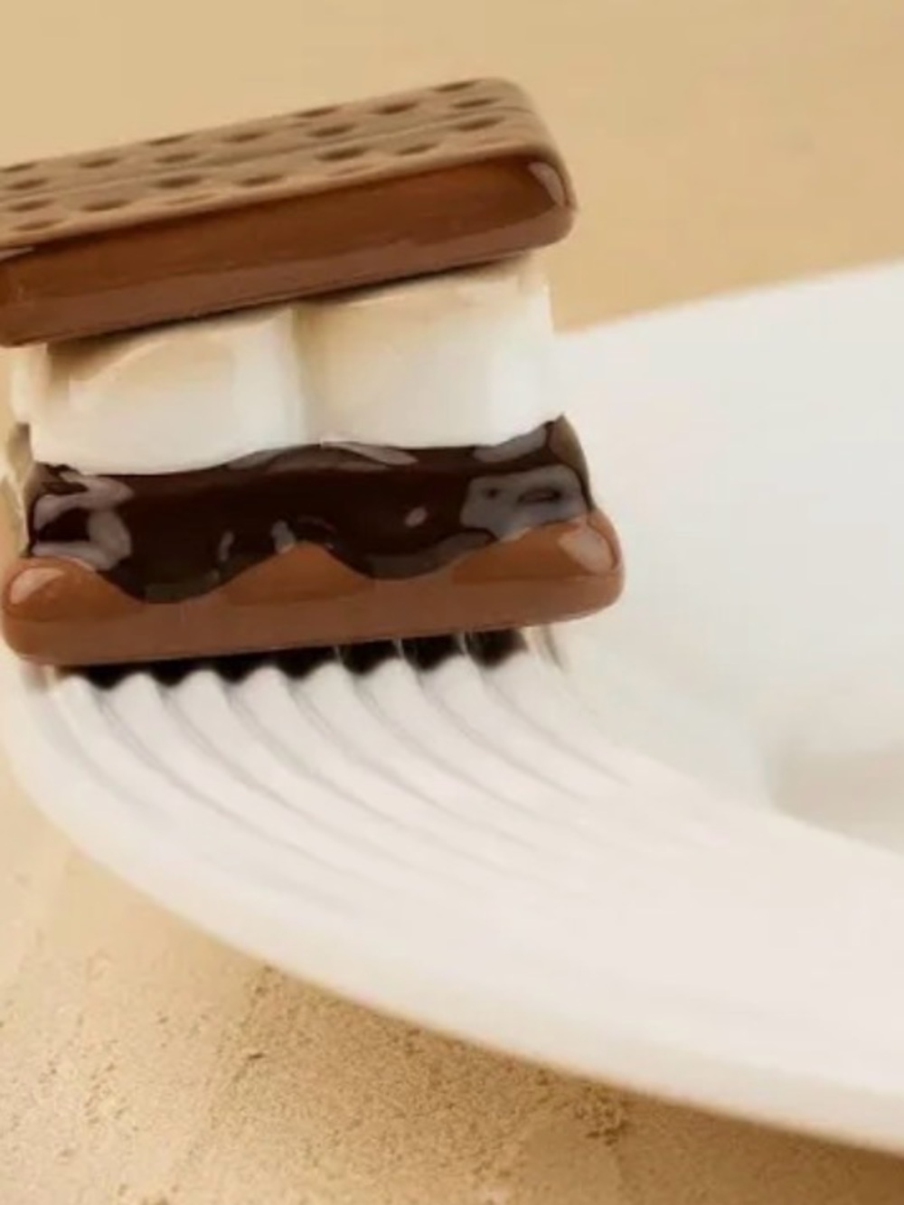 Nora Fleming S'mores mini - Brown Cream